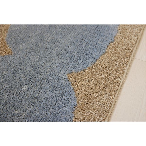 スミノエ デザインライフ オダンゴマット/キッチンマット 約幅45x長さ180cm ブルー