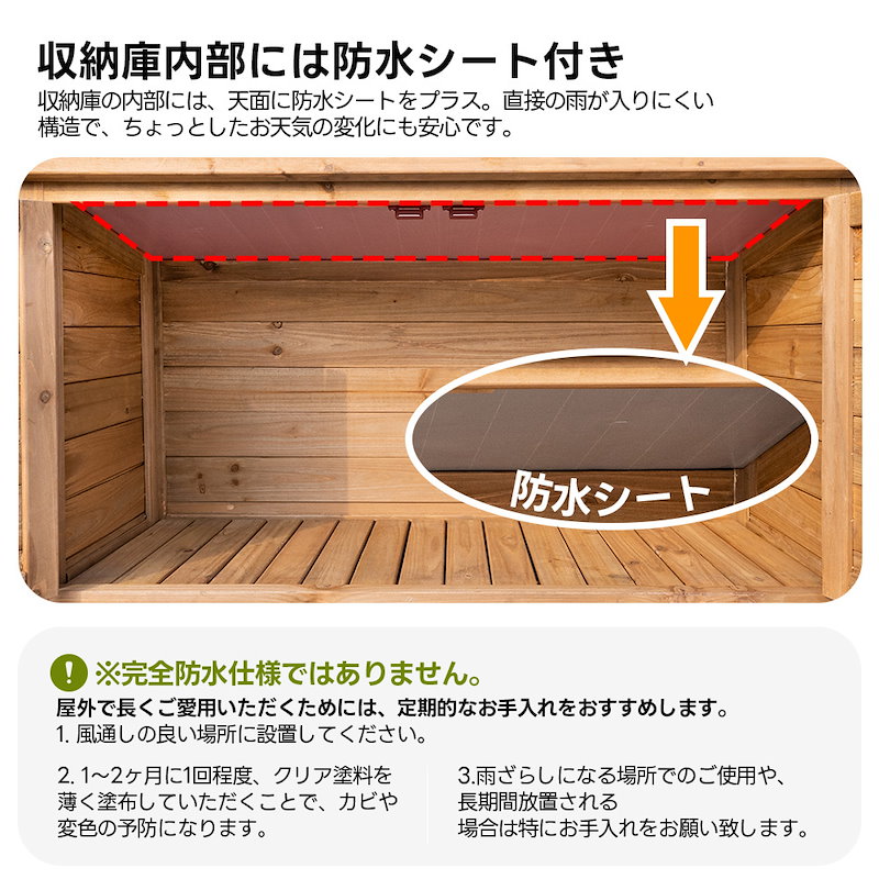 【国内即日発送】【収納庫なし】エアコン室外機カバー 天然木 エアコン 日よけ 棚 収納 ラック 室外機カバー ワイド 目隠し ベランダ 庭 屋外 雪 除け おしゃれ【ナチュラルブラウン】