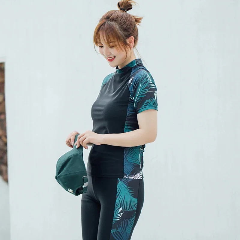 大人 き競技競泳 ぽっちゃり 温泉 水着 スカート付 セパレート 3点セット 水着 フィットネス 体型カバー 海水浴 半袖 レディース ママ水着 水着 大きいサイズ