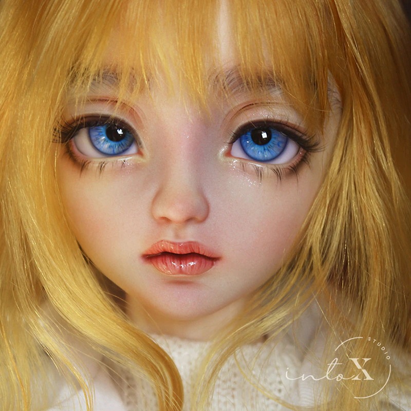 BJDドールアイ レジンアイ ブルー 人形用樹脂眼 真人風 普通/三白眼 12mm/14mm/16mm/18mmサイズ