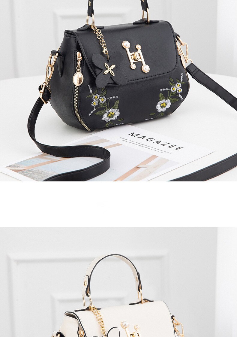 女性のためのイミテーションレザーハンドバッグ,ファッション,刺leather,トップハンドル,エレガ