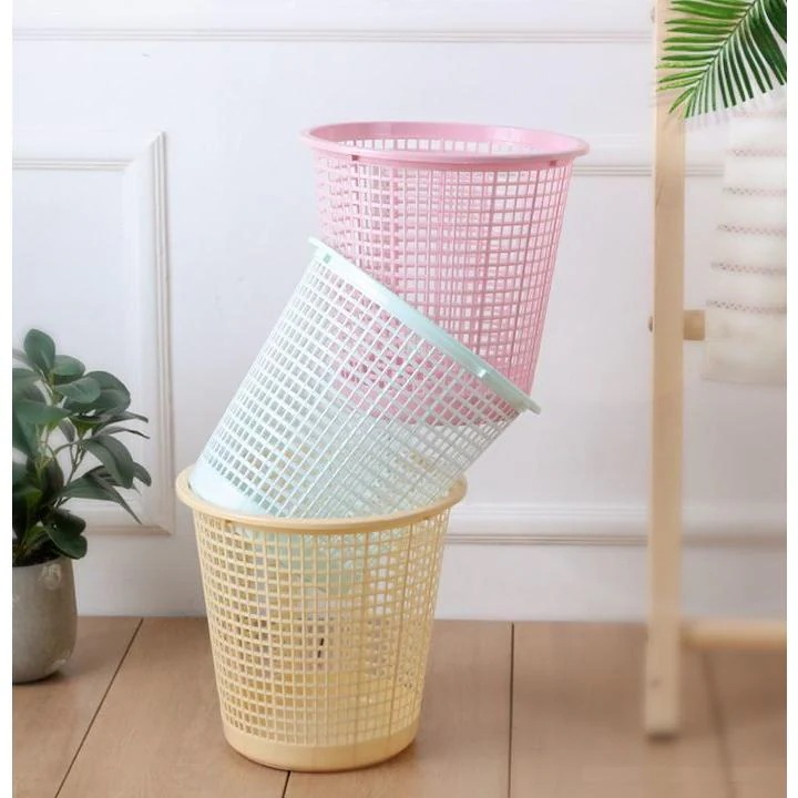 【超お得1つ買うと10個もらえる】[今日は安い-出荷が早い]ゴミ箱 ダストボックス 大容量 小物入れ バスケット インテリア メッシュ 滑り止め シンプル キッチン 台所 リビング トイレ