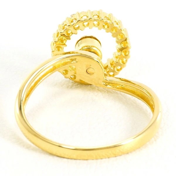 K18 18金 YG イエローゴールド リング 指輪 11号 ダイヤ 0.14 ジュエリー 中古 K18 18金 YG イエローゴールド リング 指輪 11号 ダイヤ 0.14 ジュエリー 中古