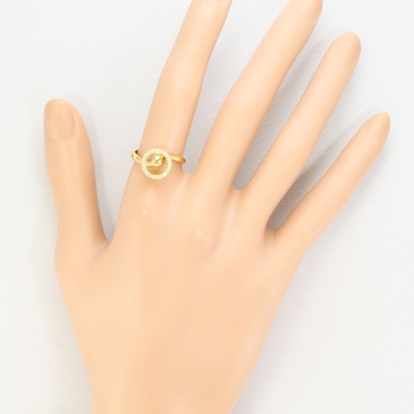 K18 18金 YG イエローゴールド リング 指輪 11号 ダイヤ 0.14 ジュエリー 中古 K18 18金 YG イエローゴールド リング 指輪 11号 ダイヤ 0.14 ジュエリー 中古