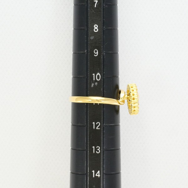 K18 18金 YG イエローゴールド リング 指輪 11号 ダイヤ 0.14 ジュエリー 中古 K18 18金 YG イエローゴールド リング 指輪 11号 ダイヤ 0.14 ジュエリー 中古