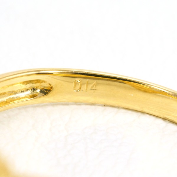 K18 18金 YG イエローゴールド リング 指輪 11号 ダイヤ 0.14 ジュエリー 中古 K18 18金 YG イエローゴールド リング 指輪 11号 ダイヤ 0.14 ジュエリー 中古