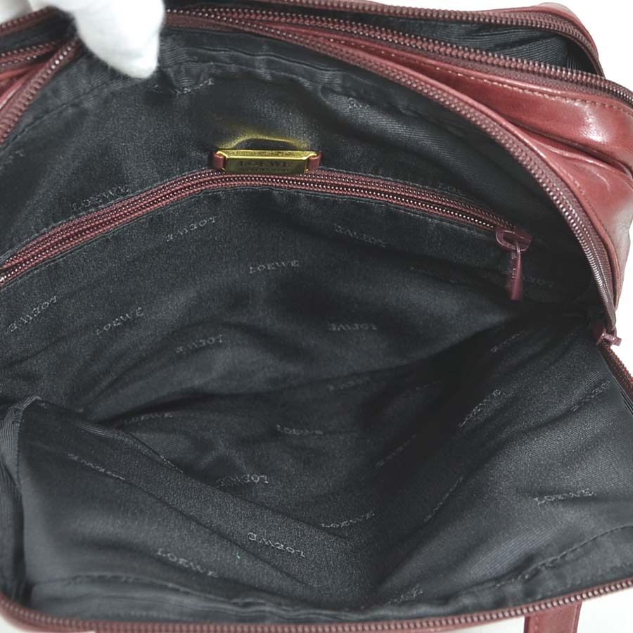 ロエベ LOEWE ショルダーバッグ アナグラム レザー バーガンディ レディース e60231k ロエベ LOEWE ショルダーバッグ アナグラム レザー バーガンディ レディース e60231k