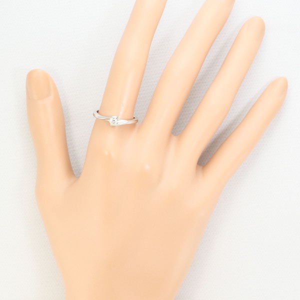 PT900 プラチナ リング 指輪 14号 ダイヤ 0.17 総重量約3.9g ジュエリー 中古 PT900 プラチナ リング 指輪 14号 ダイヤ 0.17 総重量約3.9g ジュエリー 中古