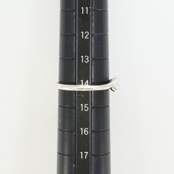 PT900 プラチナ リング 指輪 14号 ダイヤ 0.17 総重量約3.9g ジュエリー 中古 PT900 プラチナ リング 指輪 14号 ダイヤ 0.17 総重量約3.9g ジュエリー 中古