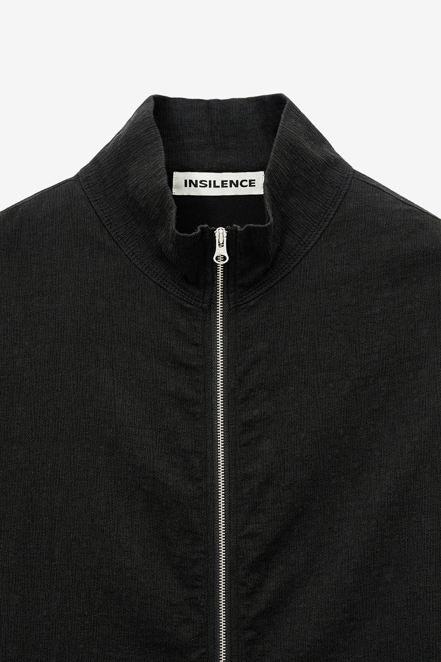 【INSILENCE】 NATURAL SHRUNKEN JUMPER : BLACK