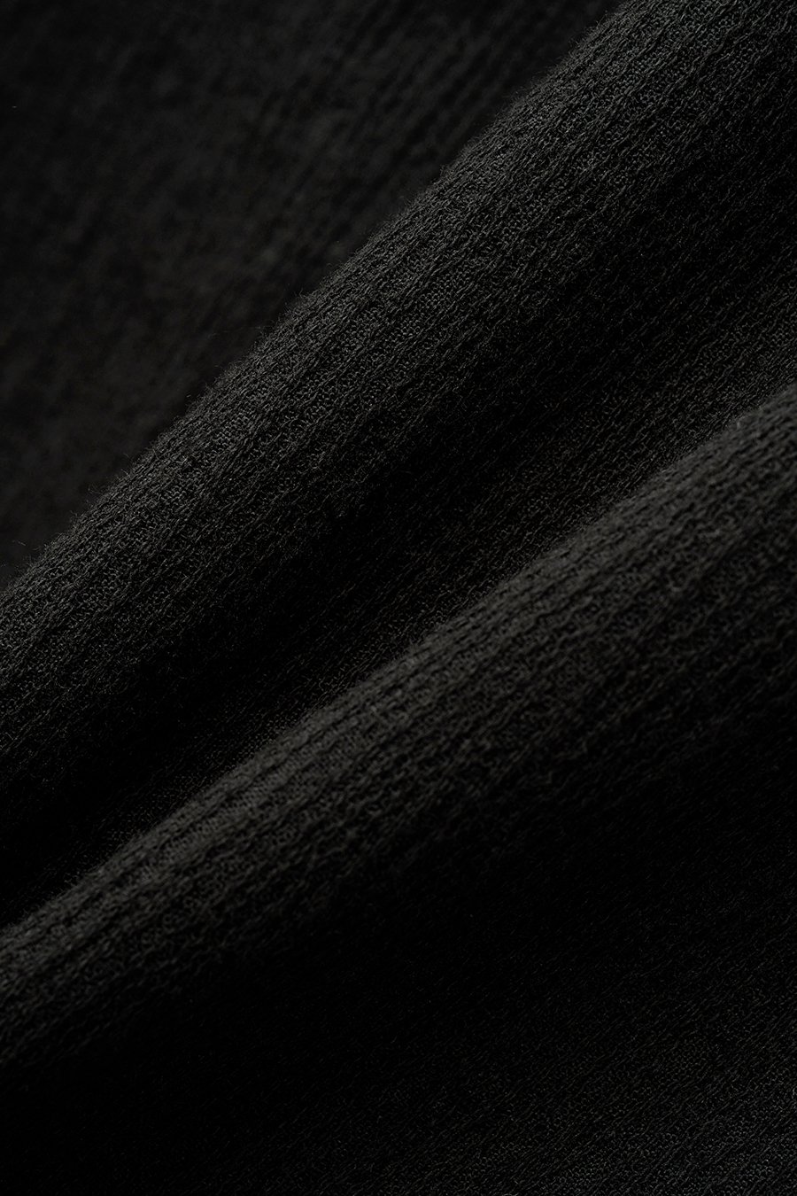 【INSILENCE】 NATURAL SHRUNKEN JUMPER : BLACK