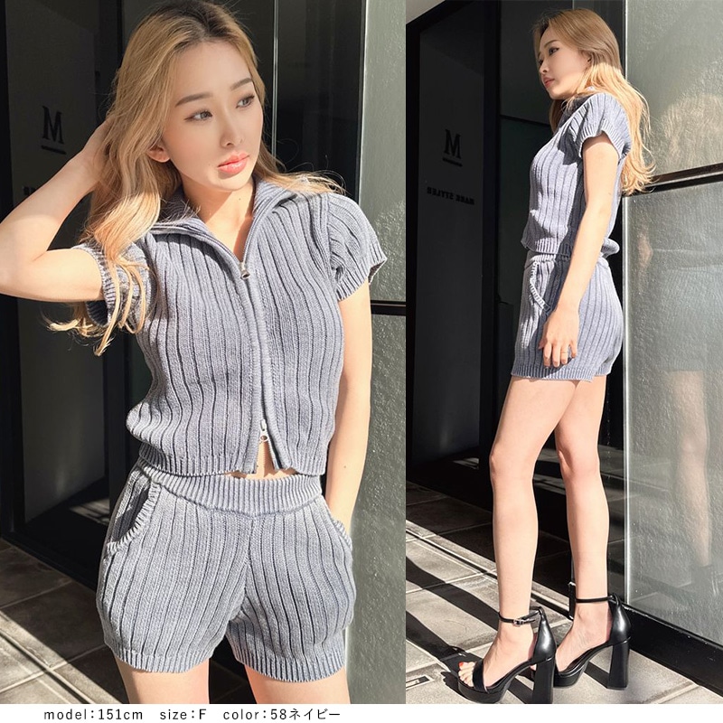 W ZIPブリーチワイドリブニットトップス 072432641701 レディース 半袖 トップス ショート丈 無地 ハイネック ジップアップ フリーサイズ 白 ホワイ トオフホワイト ネイビー W ZIPブリーチワイドリブニットトップス 072432641701 レディース 半袖 トップス ショート丈 無地 ハイネック ジップアップ フリーサイズ 白 ホワイ トオフホワイト ネイビー