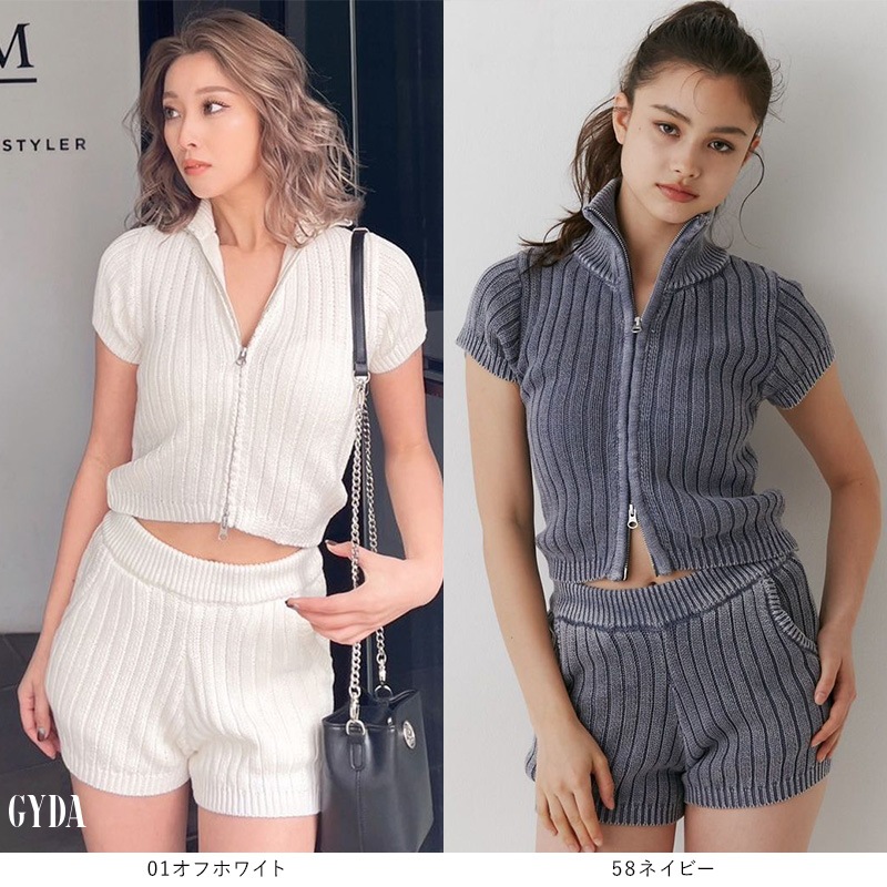 W ZIPブリーチワイドリブニットトップス 072432641701 レディース 半袖 トップス ショート丈 無地 ハイネック ジップアップ フリーサイズ 白 ホワイ トオフホワイト ネイビー W ZIPブリーチワイドリブニットトップス 072432641701 レディース 半袖 トップス ショート丈 無地 ハイネック ジップアップ フリーサイズ 白 ホワイ トオフホワイト ネイビー