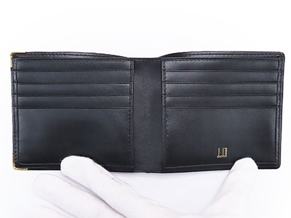 新品 高級 本革 二つ折り 財布 メンズ イタリアンレザー ブラック イエロー