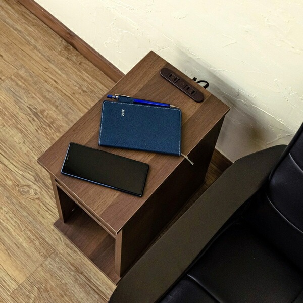 ナイトテーブル ホワイト（WH） 組立品