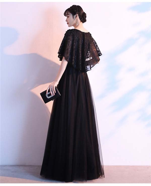 パーティードレス レディース 袖あり ロング丈 カクテルドレス 結婚式