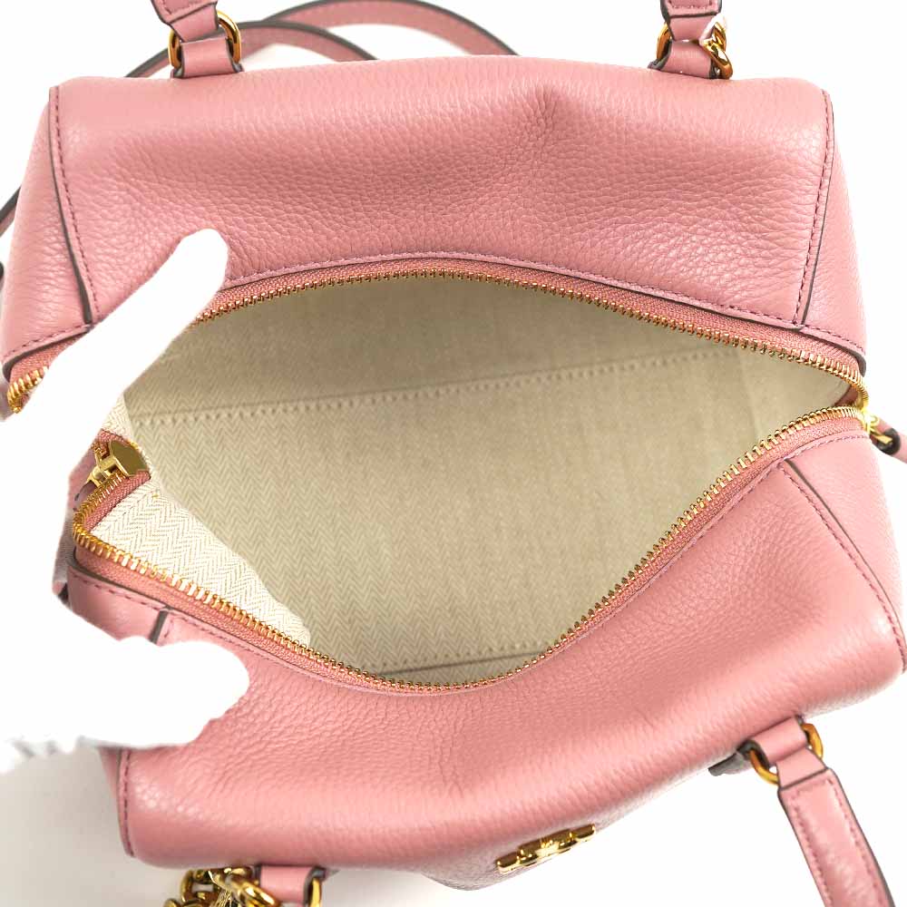 トリーバーチ バッグ Tory Burch ショルダーバッグ ハンドバッグ 76958 651 Kira Pebbled Small Satchel Pink Magnolia Leather ピンク
