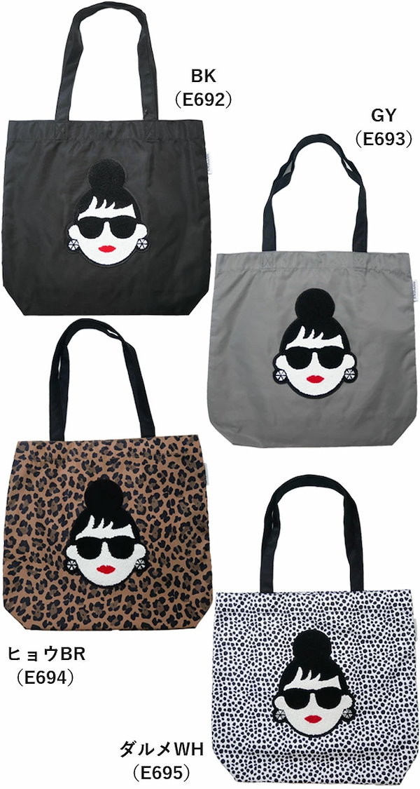 Qoo10] ハッピーフェイス トートバッグ レディー