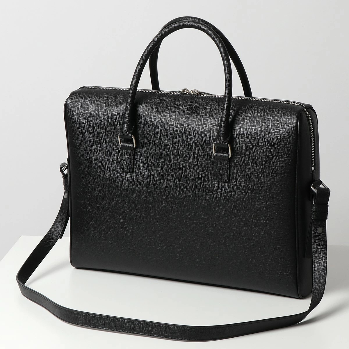 SAINT LAURENT サンローランパリ 625449 BTY0E ブリーフケース ビジネス レザー バッグ 鞄 1000 メンズ