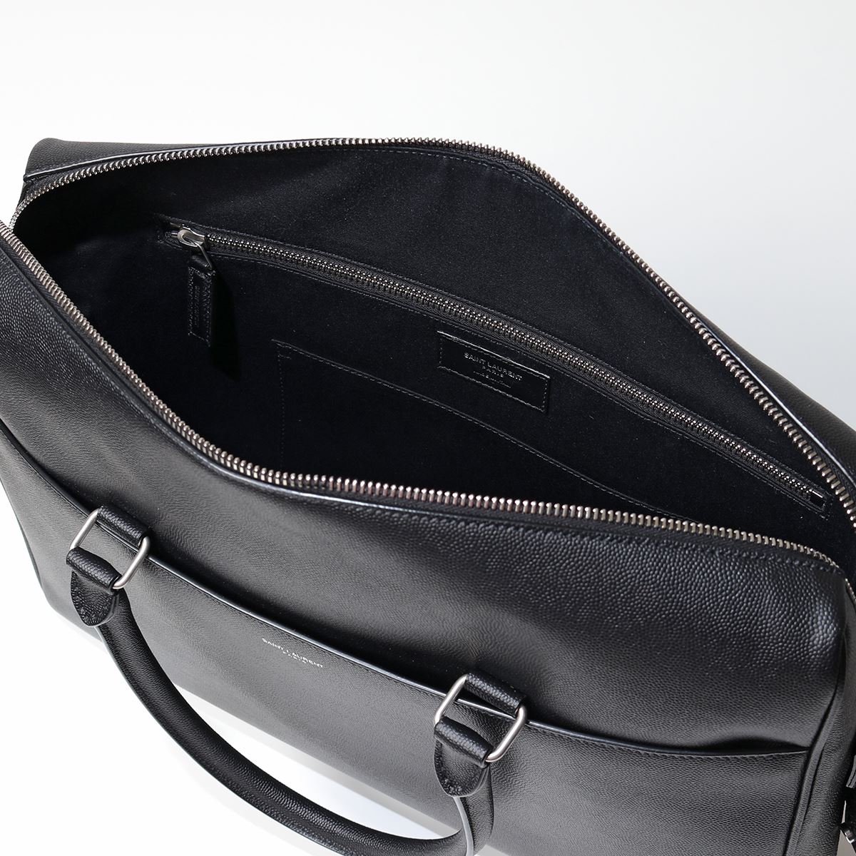 SAINT LAURENT サンローランパリ 625449 BTY0E ブリーフケース ビジネス レザー バッグ 鞄 1000 メンズ