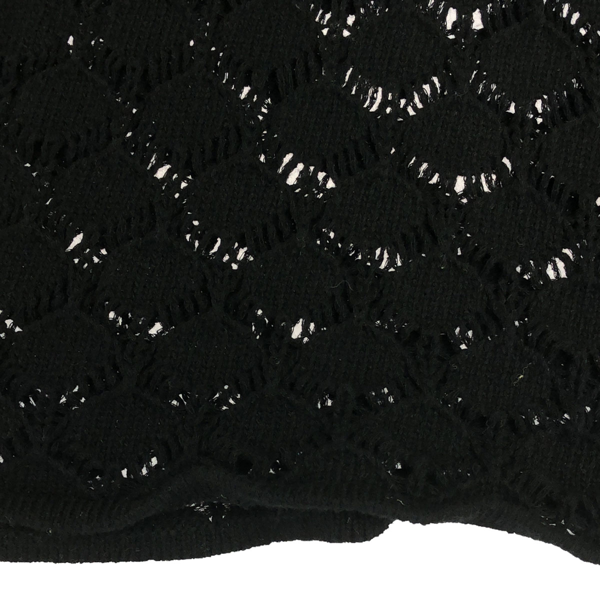 長袖 コットンニット ロングワンピース M ブラック レース レディース 古着 長袖 コットンニット ロングワンピース M ブラック レース レディース 古着