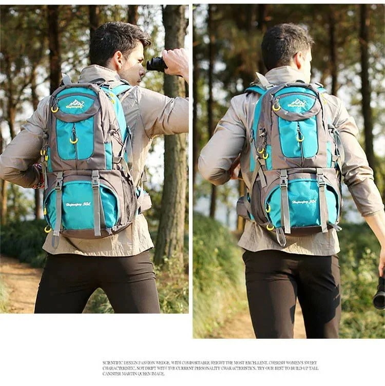 リュックバック 選べる8色 登山 リュック バックパック リュックサック メンズ レディース バッグ サック アウトドア 防災 トレッキング デイパック ハイキング 旅 旅行 軽量 防水 日帰り サイ_10