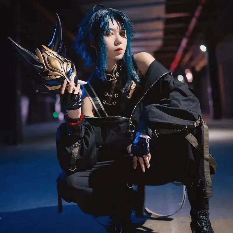 【降魔大圣】 魈 しょう セットアップ 原神 男女兼用 コスプレ 帯付き 上下セット 人気 Genshin 三眼五显仙人