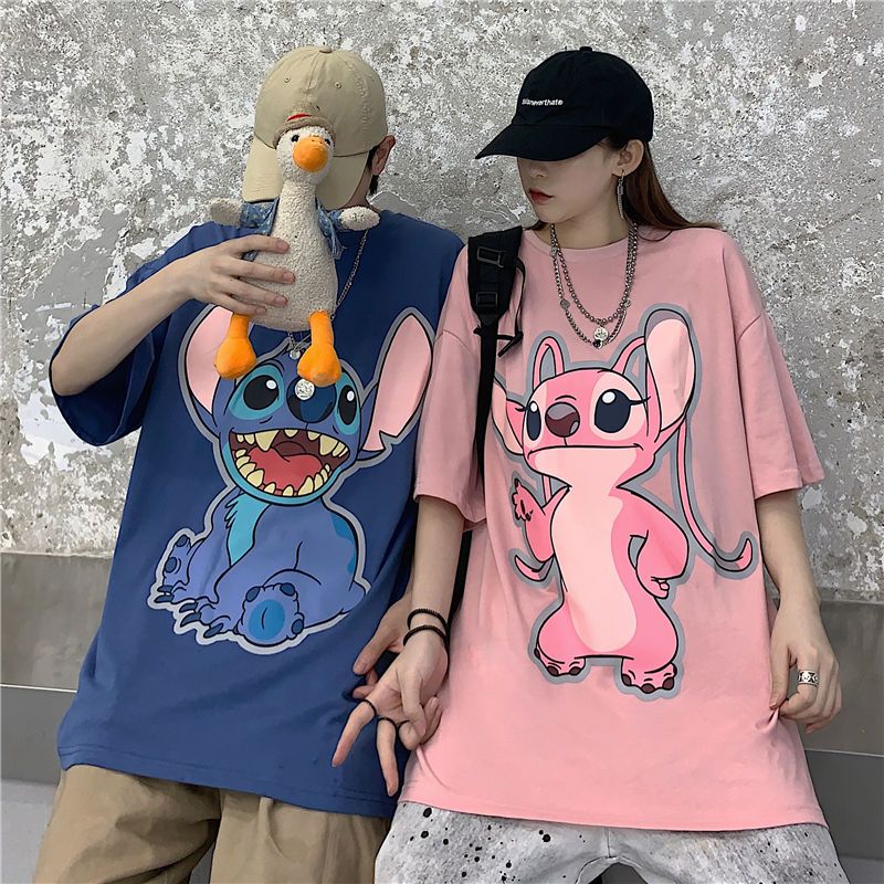 【送料無料】コットンカップルコーデステッチ半袖tシャツ女子ゆったりヒップホップ半袖イントップス 【送料無料】コットンカップルコーデステッチ半袖tシャツ女子ゆったりヒップホップ半袖イントップス