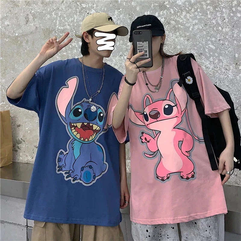 【送料無料】コットンカップルコーデステッチ半袖tシャツ女子ゆったりヒップホップ半袖イントップス 【送料無料】コットンカップルコーデステッチ半袖tシャツ女子ゆったりヒップホップ半袖イントップス