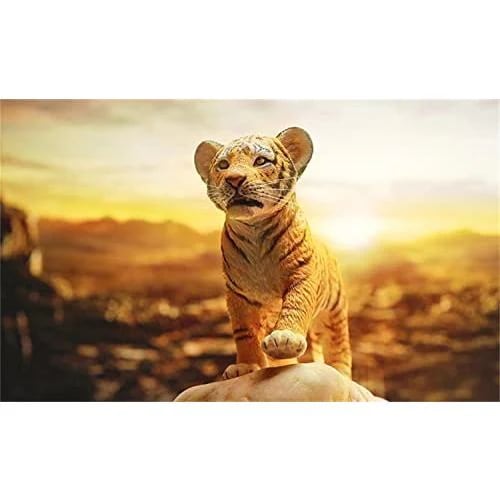 JXK 1/6 サイズ 虎 可愛い ペット 動物 リアル フィギュア PVC プラモデル プレミアム 大人のおもちゃ 模型 オリジナル スタチュー 塗装済 完成品 虎好き 誕生日 プレゼント cm