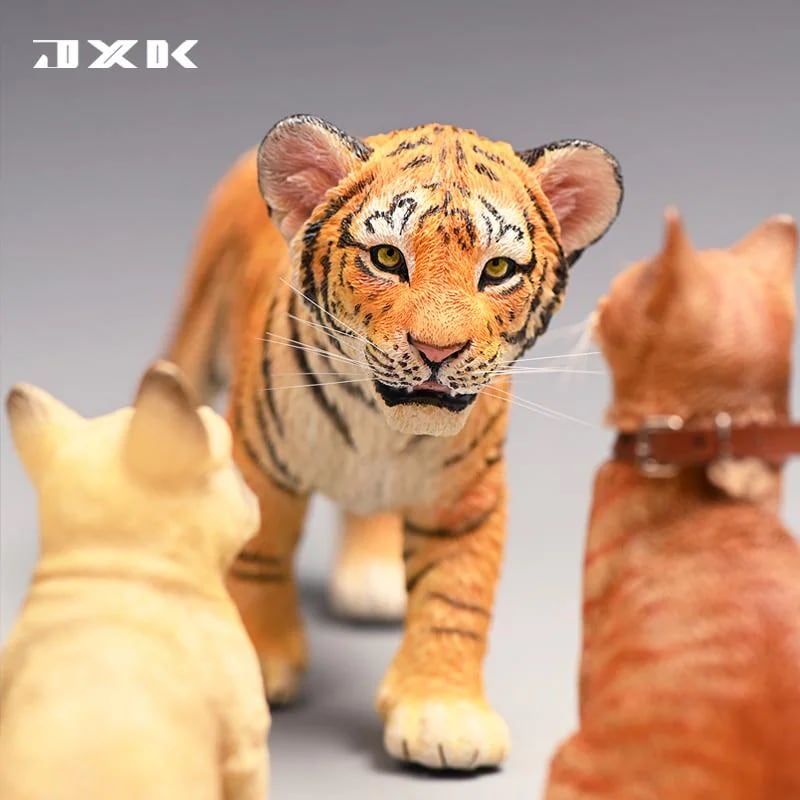 JXK 1/6 サイズ 虎 可愛い ペット 動物 リアル フィギュア PVC プラモデル プレミアム 大人のおもちゃ 模型 オリジナル スタチュー 塗装済 完成品 虎好き 誕生日 プレゼント cm