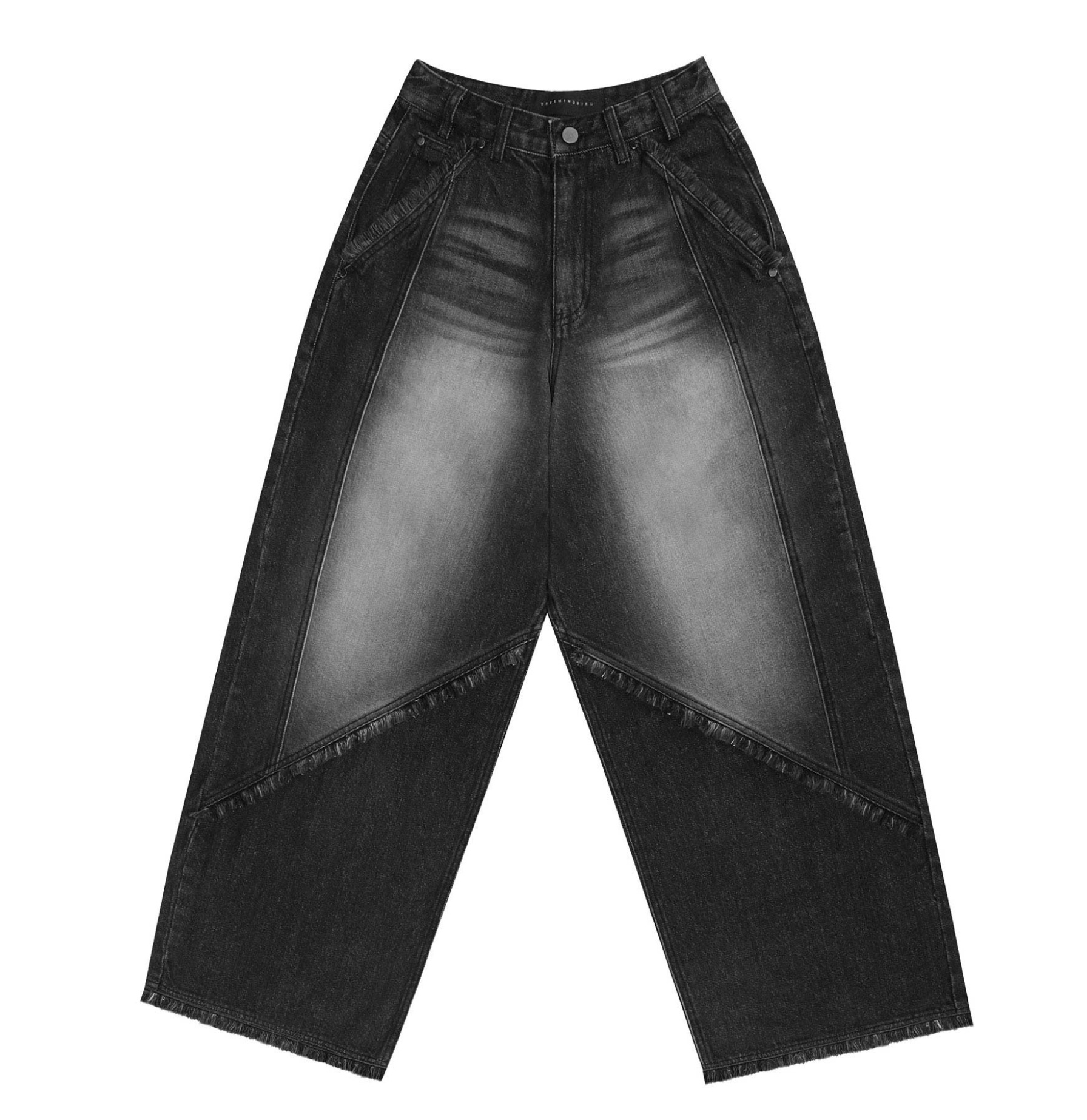 [TREEMINGBIRD]Incision Tassel Denim Pants