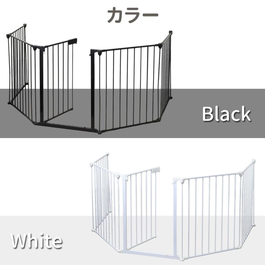 ペットゲート ペットフェンス ドア付き 折りたたみ 5面 6面 置くだけ 自立 おくだけ ハースゲート ストーブガード ドッグ 犬 犬用 ペット ゲート ペット用_10