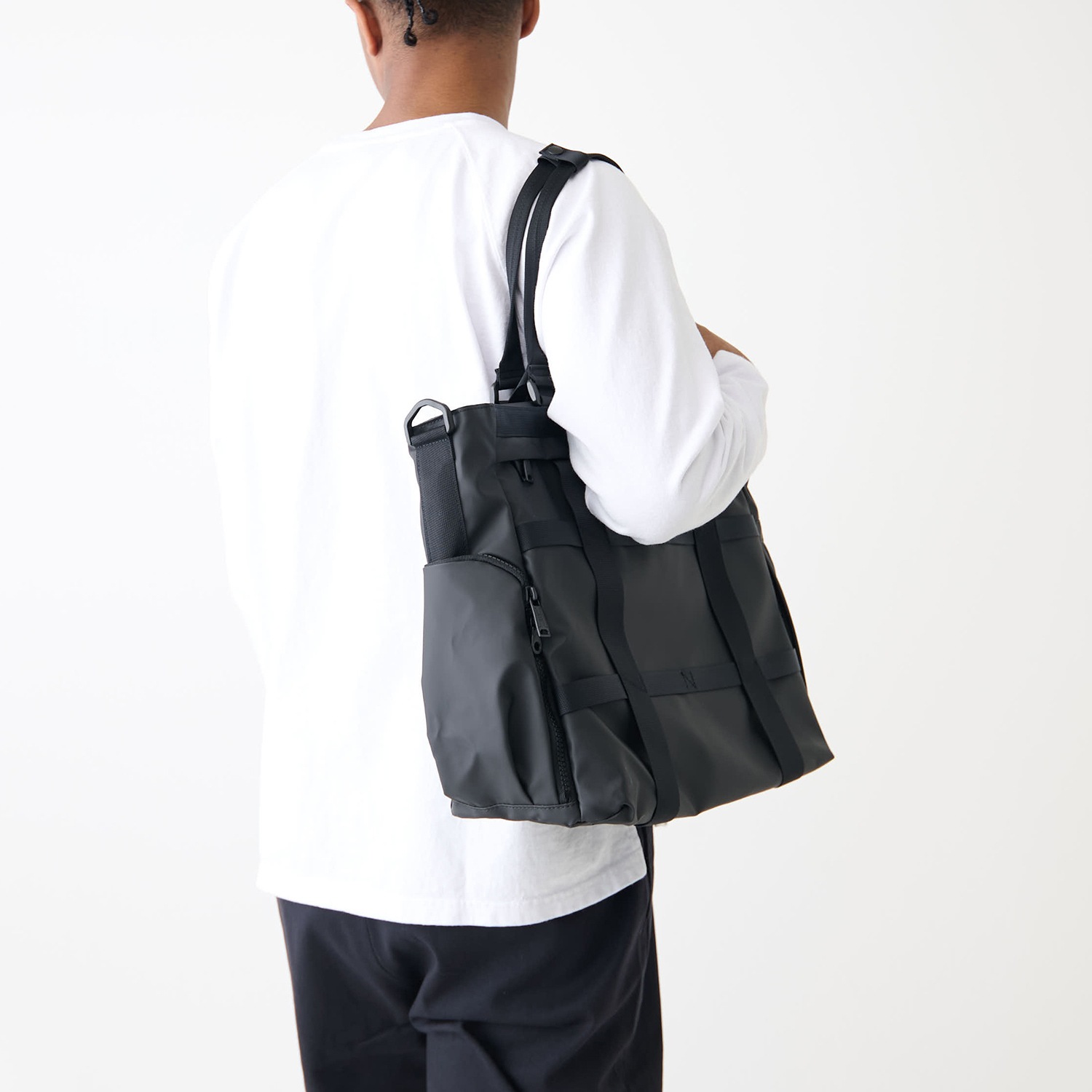 バッグ トートバッグ ショルダー メンズ レディース ファスナー付き 斜めがけ GRID3 032206 バッグ トートバッグ ショルダー メンズ レディース ファスナー付き 斜めがけ GRID3 032206