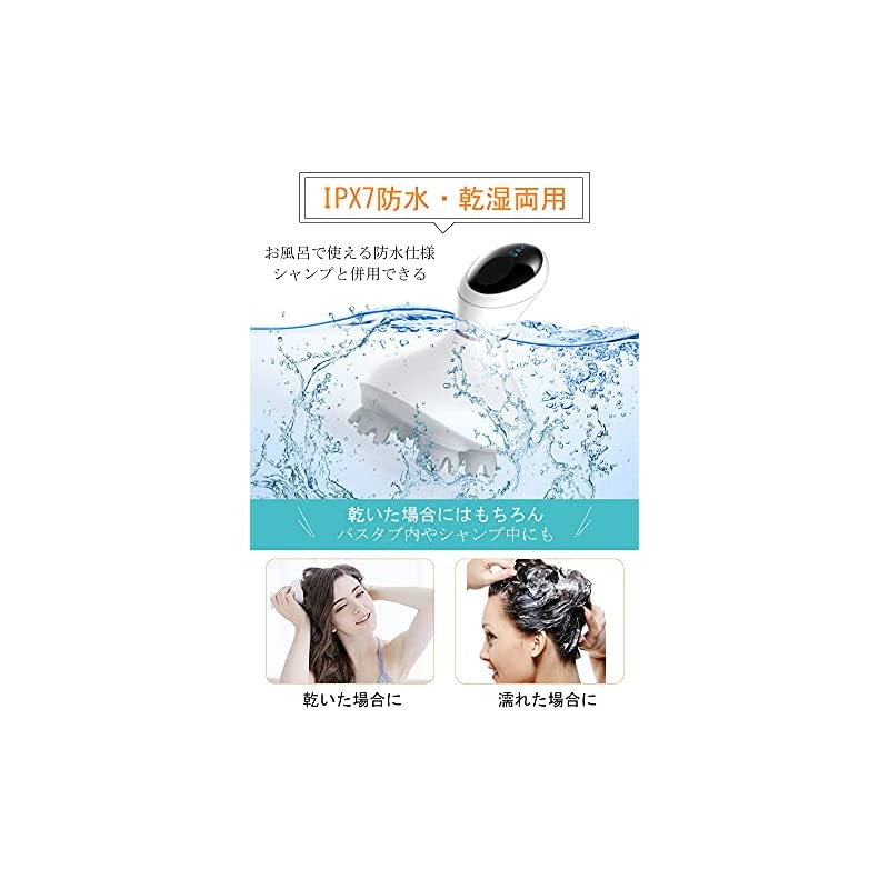 電動ブラシ 振動 IPX7防水 日本3D技術 乾湿両用 浴室利用コードレス 10分定時オフ 男女兼用_1