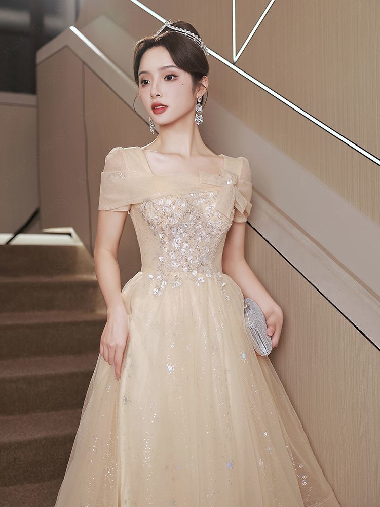 冬のワンピース大人気激安！！！演奏会/ロングドレス韓国ファッション/入学式ドレス イブニングドレス女性2023新作宴会高級感ワンピース-39_3
