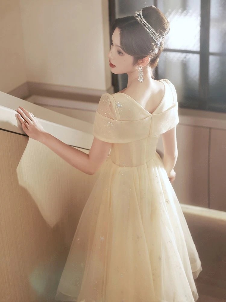 冬のワンピース大人気激安！！！演奏会/ロングドレス韓国ファッション/入学式ドレス イブニングドレス女性2023新作宴会高級感ワンピース-39_4