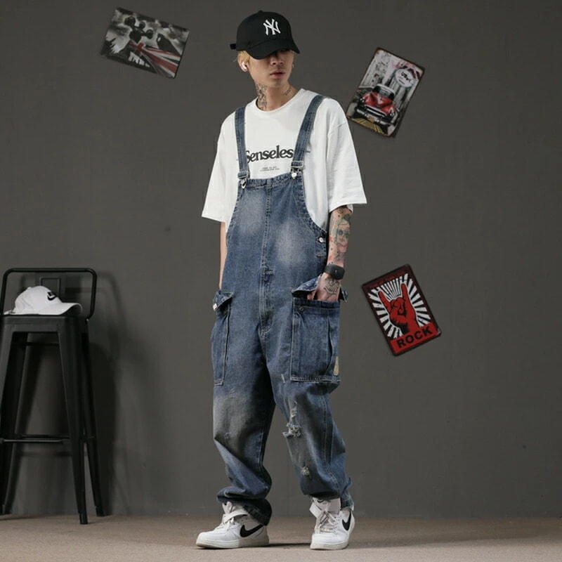 オーバーオール メンズ サロペット デニム ストレートフィット ゆったり つなぎ ツナギ メンズ デニム ジーンズ カーゴパンツ ロングパンツ M L XL 2XL ユニセックス大きいサイズ b系 ヒ オーバーオール メンズ サロペット デニム ストレートフィット ゆったり つなぎ ツナギ メンズ デニム ジーンズ カーゴパンツ ロングパンツ M L XL 2XL ユニセックス大きいサイズ b系 ヒ