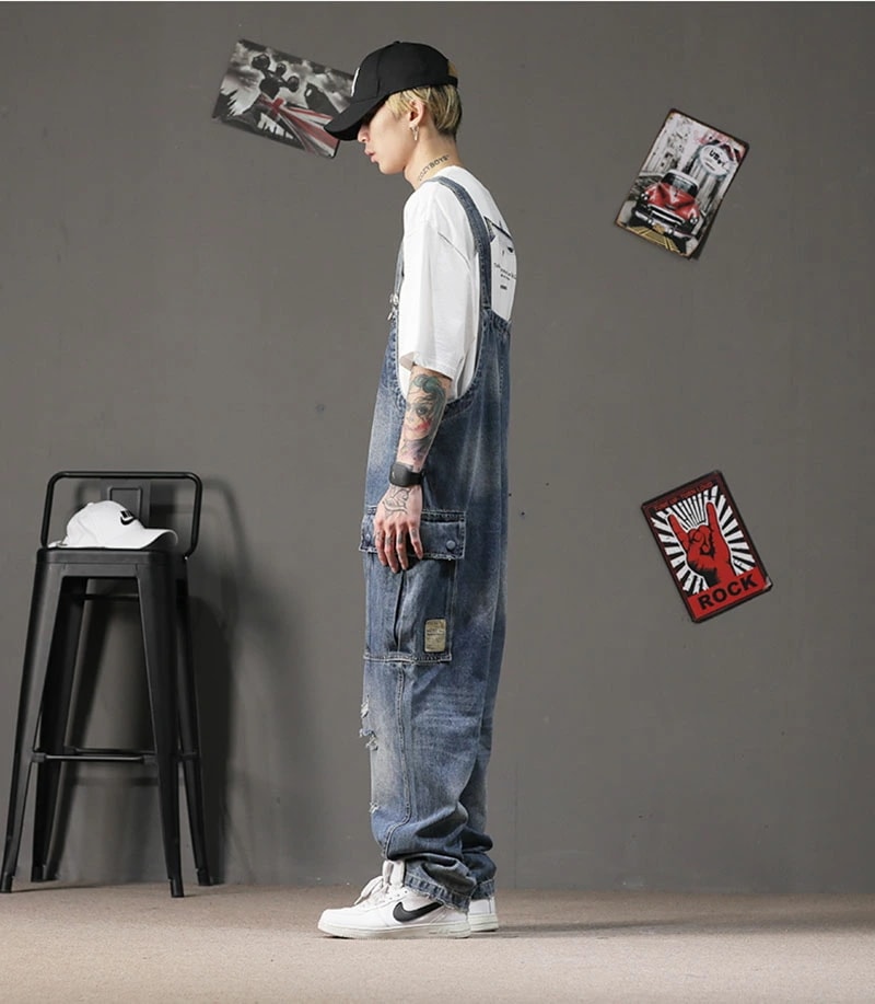 オーバーオール メンズ サロペット デニム ストレートフィット ゆったり つなぎ ツナギ メンズ デニム ジーンズ カーゴパンツ ロングパンツ M L XL 2XL ユニセックス大きいサイズ b系 ヒ オーバーオール メンズ サロペット デニム ストレートフィット ゆったり つなぎ ツナギ メンズ デニム ジーンズ カーゴパンツ ロングパンツ M L XL 2XL ユニセックス大きいサイズ b系 ヒ