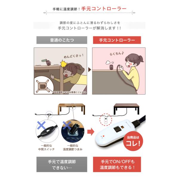 こたつ コタツ 炬燵 3点セット 長方形 120×80 こたつ布団 おしゃれ ヴィンテージ調 手元コントローラー PU塗装 オーク 突板 継脚 継ぎ脚