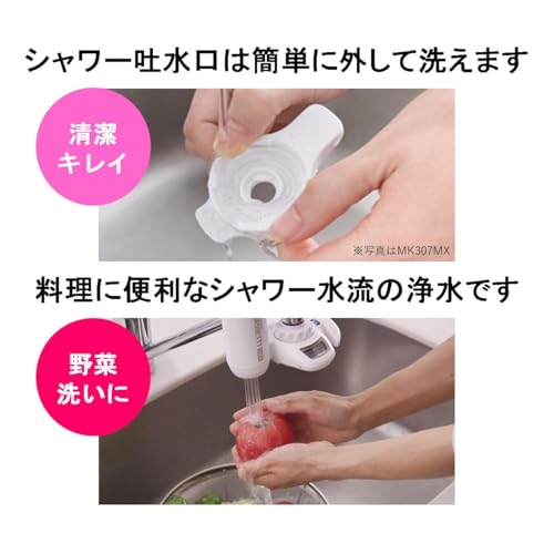 東レ トレビーノ 浄水器 蛇口 直結型 (高水圧/高除去/13項目クリア/30%節水) 日本製 MK206SMX カセッティシリーズ