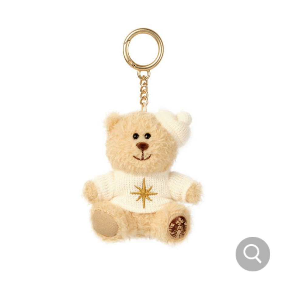 スターバ KOREA ホリデーディライトベアリースターキーチェーン3種