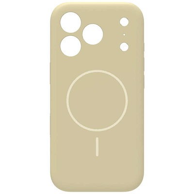 トリニティ iPhone 17 Proケース ajouter アジュテ ［Coron］ MagSafe対応 超精密設計 衝撃吸収シリコンケース カフェオレ ベージュ AJ-IP25M3-CR-CAO