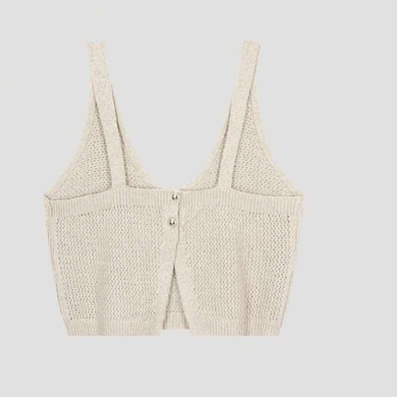 (シーズ・ミス) グリッターニットベスト_SSKVTO42530_LB