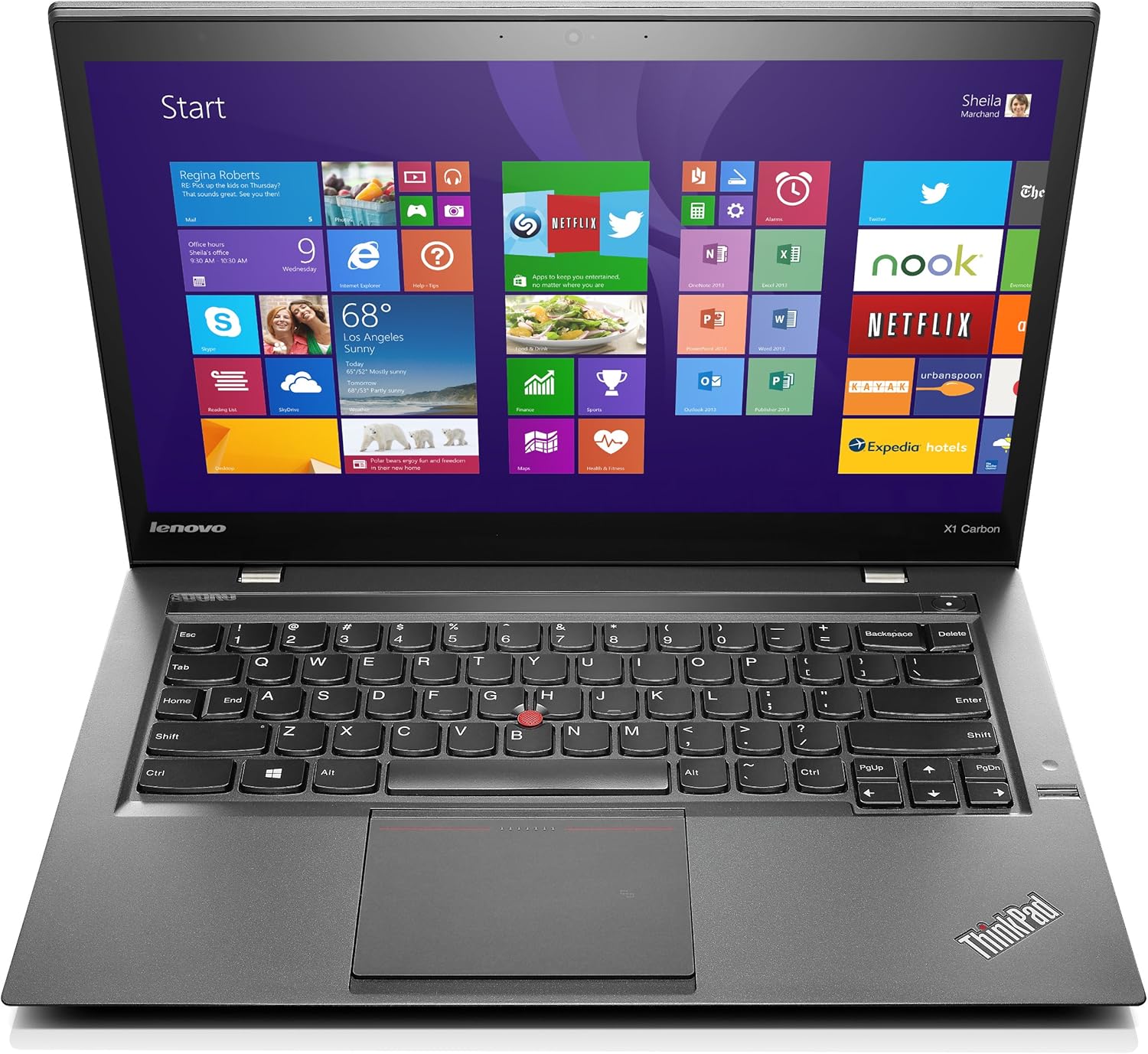 Thinkpad X1 Carbon 20A70037US Touch 14-Inch Touchscreen Ultrabook - Core i7-4600U, 14