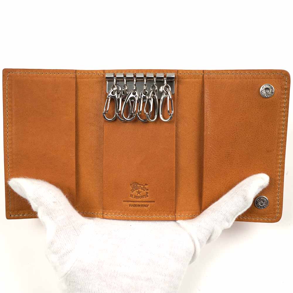 イルビゾンテ IL BISONTE キーケース ナチュラル SKH142-PO0001-NA178N SKH142 PO0001 NA178N