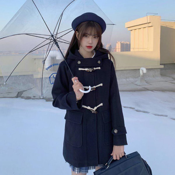 ダッフルコートレディースロングコート大きいサイズ秋冬アウター