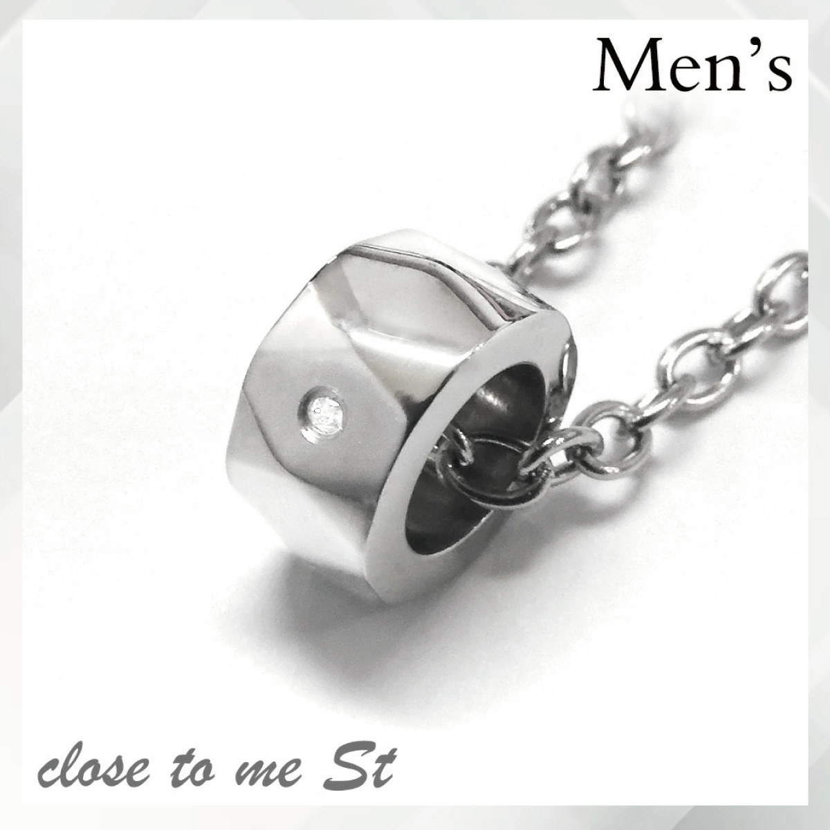 ネックレス メンズ サージカルステンレス316L close to me st ダイヤモンド 刻印 リング ネックレス メンズ サージカルステンレス316L close to me st ダイヤモンド 刻印 リング