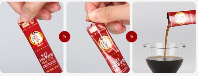 庭園人参 6年根 高麗紅参錠 満たすスティック 10g 100包 1個