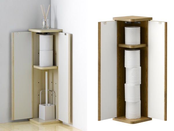 玄関収納 コーナー収納 エルフォルム 両開き 幅19cm 玄関 収納ラック スリム 収納 収納棚 扉付き 薄型 洗面所 コンパクト トイレ コーナーラック 木製 コーナー 棚 シンプル